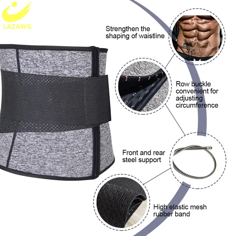 LAZAWG Men Waist Trainer Sweat Belt Neoprene Body