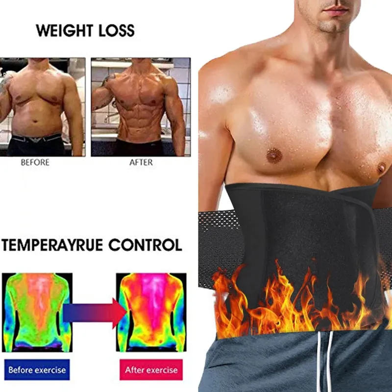 LAZAWG Men Waist Trainer Sweat Belt Neoprene Body