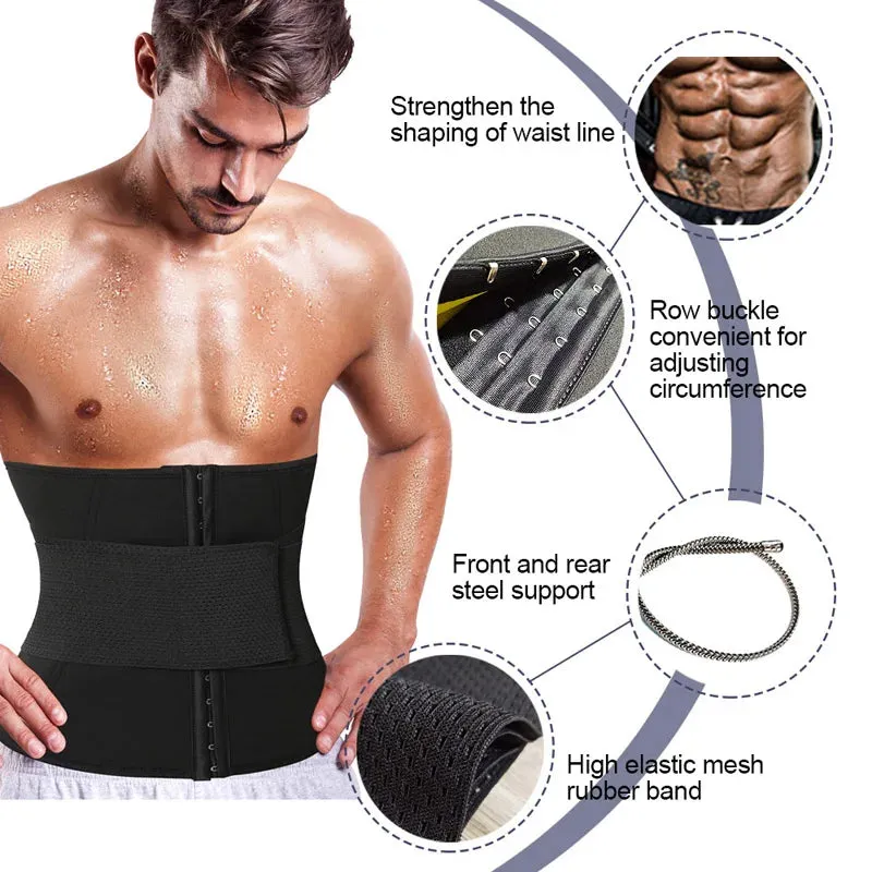 LAZAWG Men Waist Trainer Sweat Belt Neoprene Body