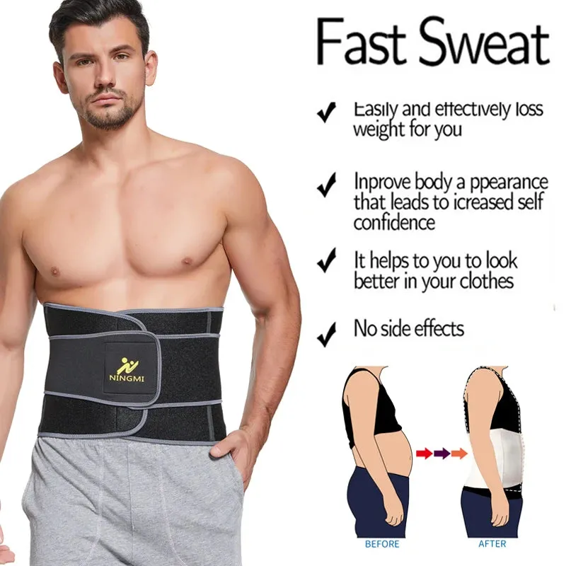 LAZAWG Men Waist Trainer Sweat Belt Neoprene Body