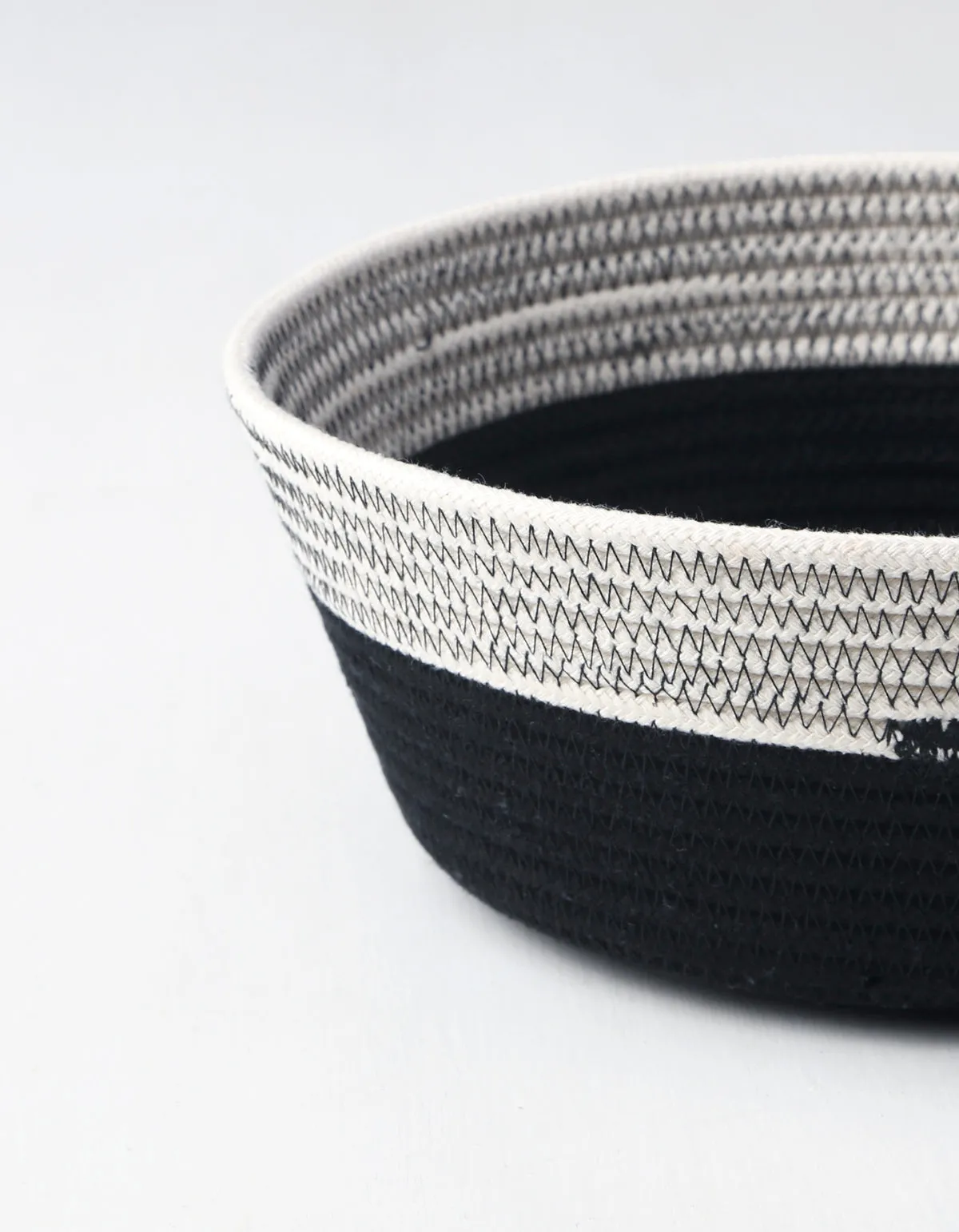 Medium Licorice Stitched Rope Bowl