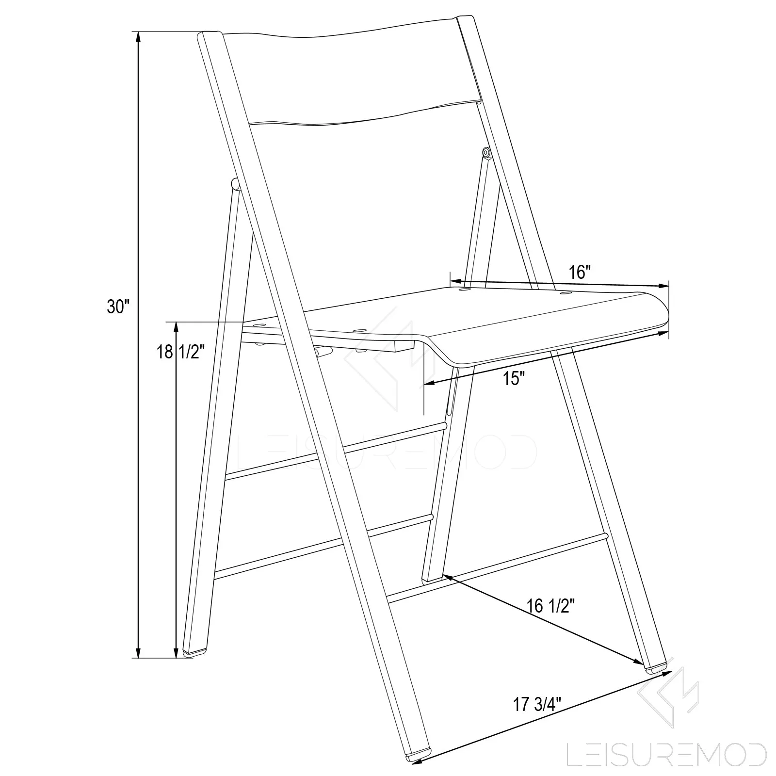 Menno Modern Acrylic Gold Base Folding Chair, Set of 4