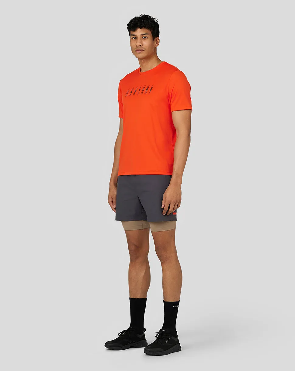 Men's Flow Short Sleeve Graphic T-Shirt - Deep Orange