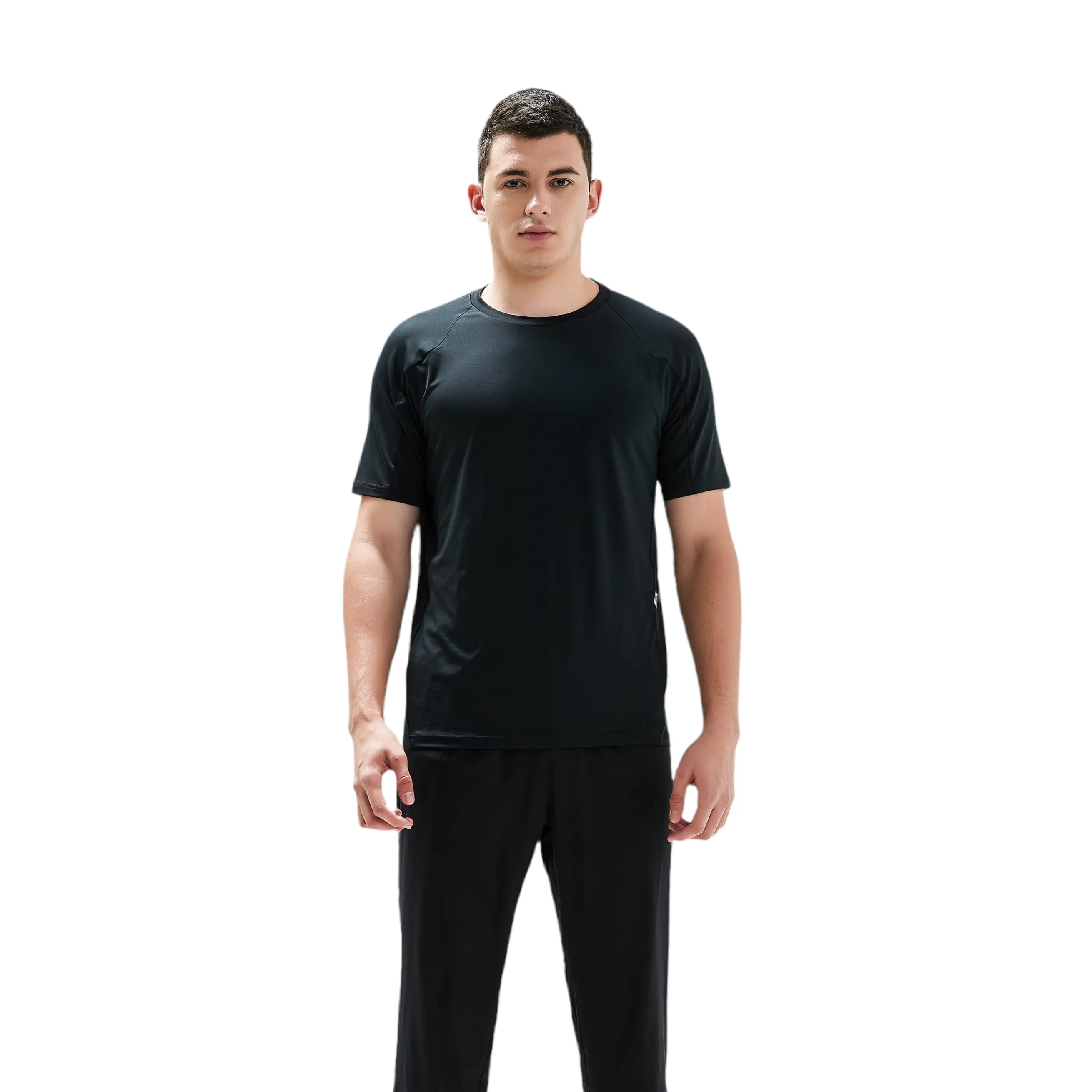 Nevins Performance Short Sleeve Top for Mens - Black