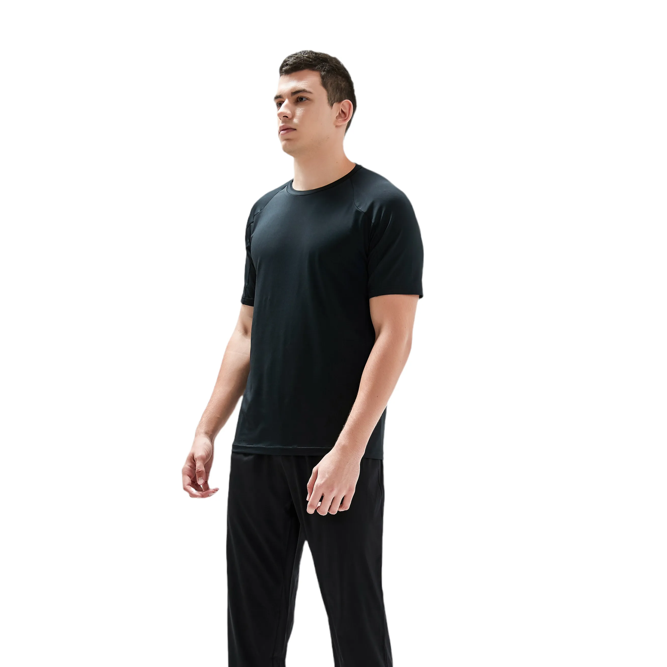 Nevins Performance Short Sleeve Top for Mens - Black