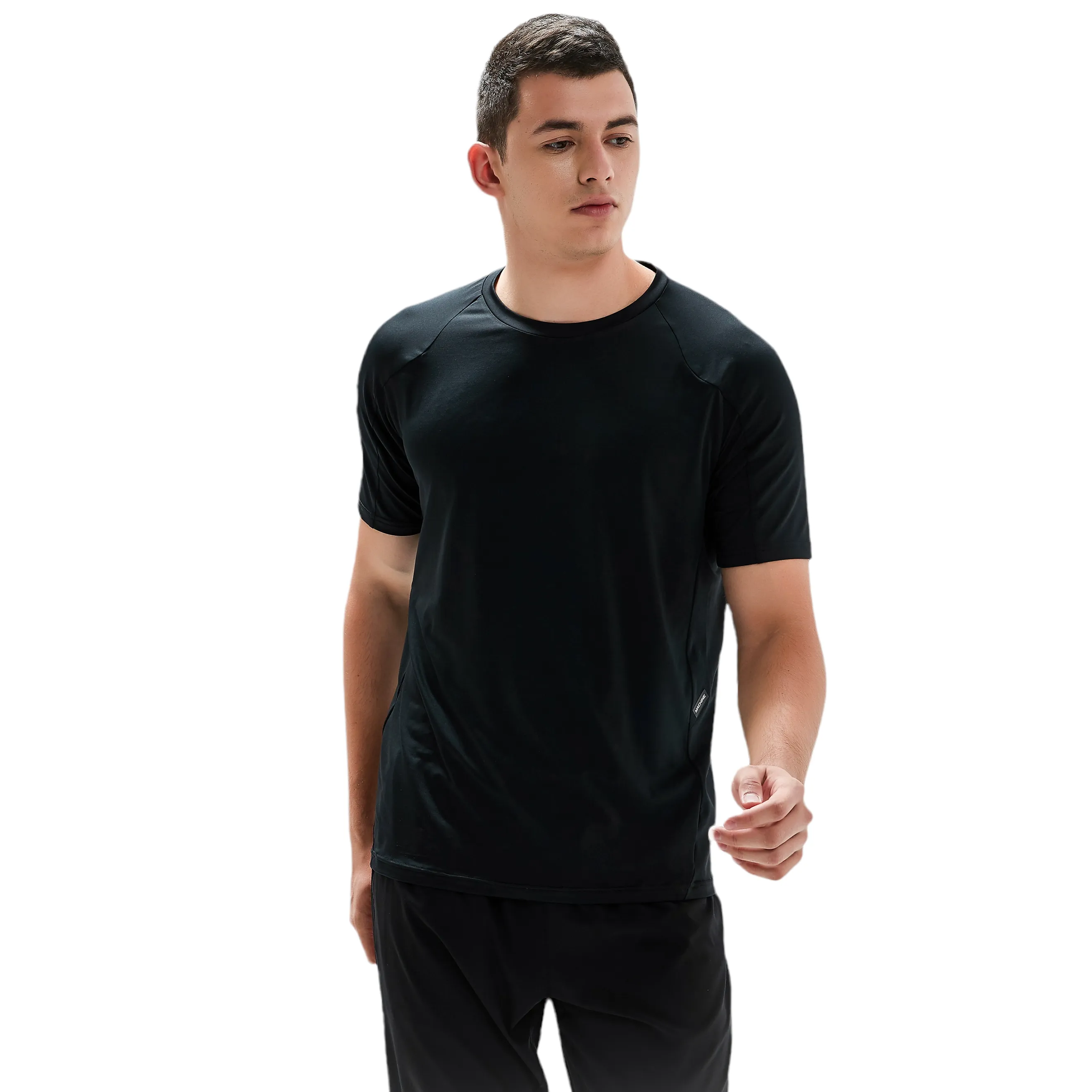 Nevins Performance Short Sleeve Top for Mens - Black