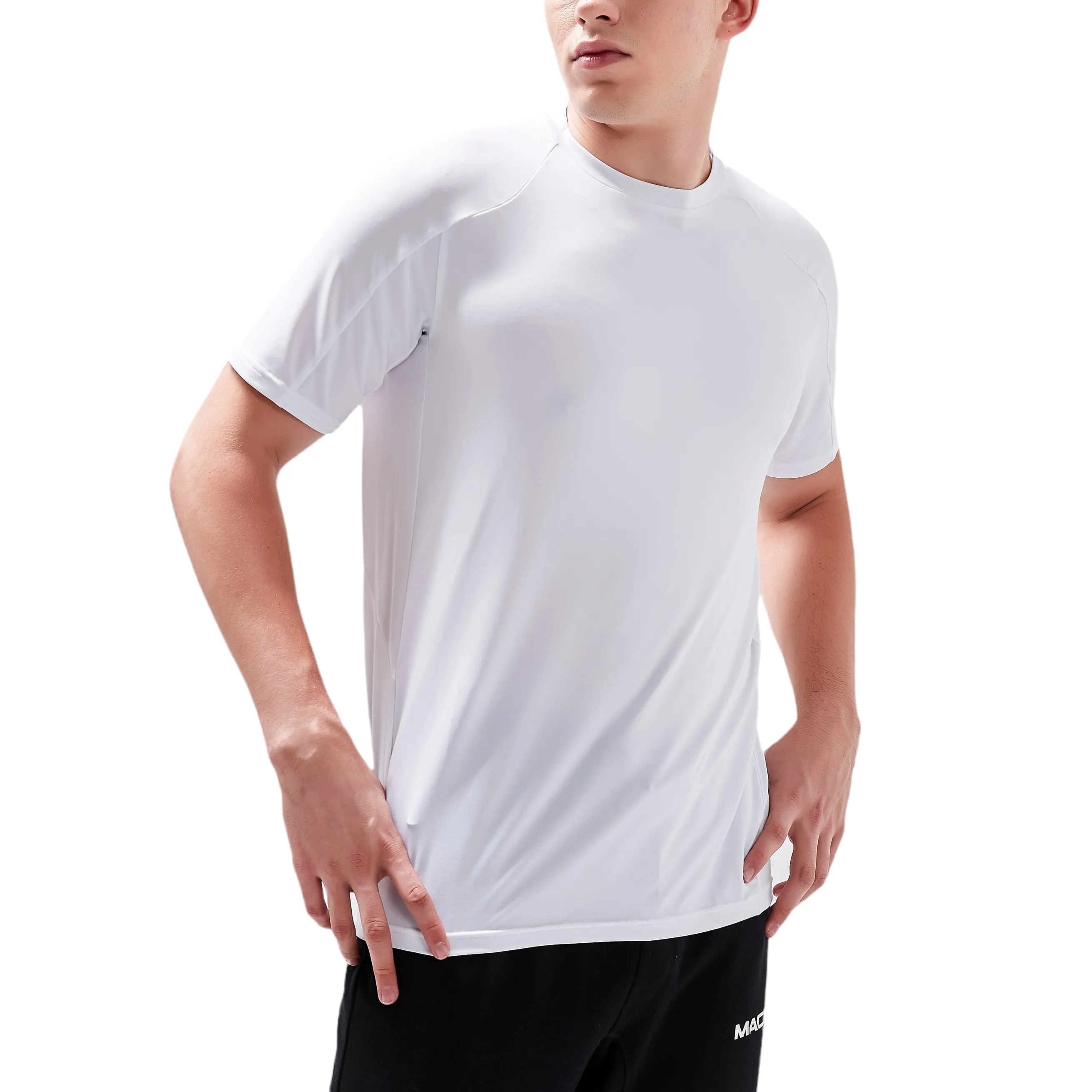 Nevins Performance Short Sleeve Top for Mens - White