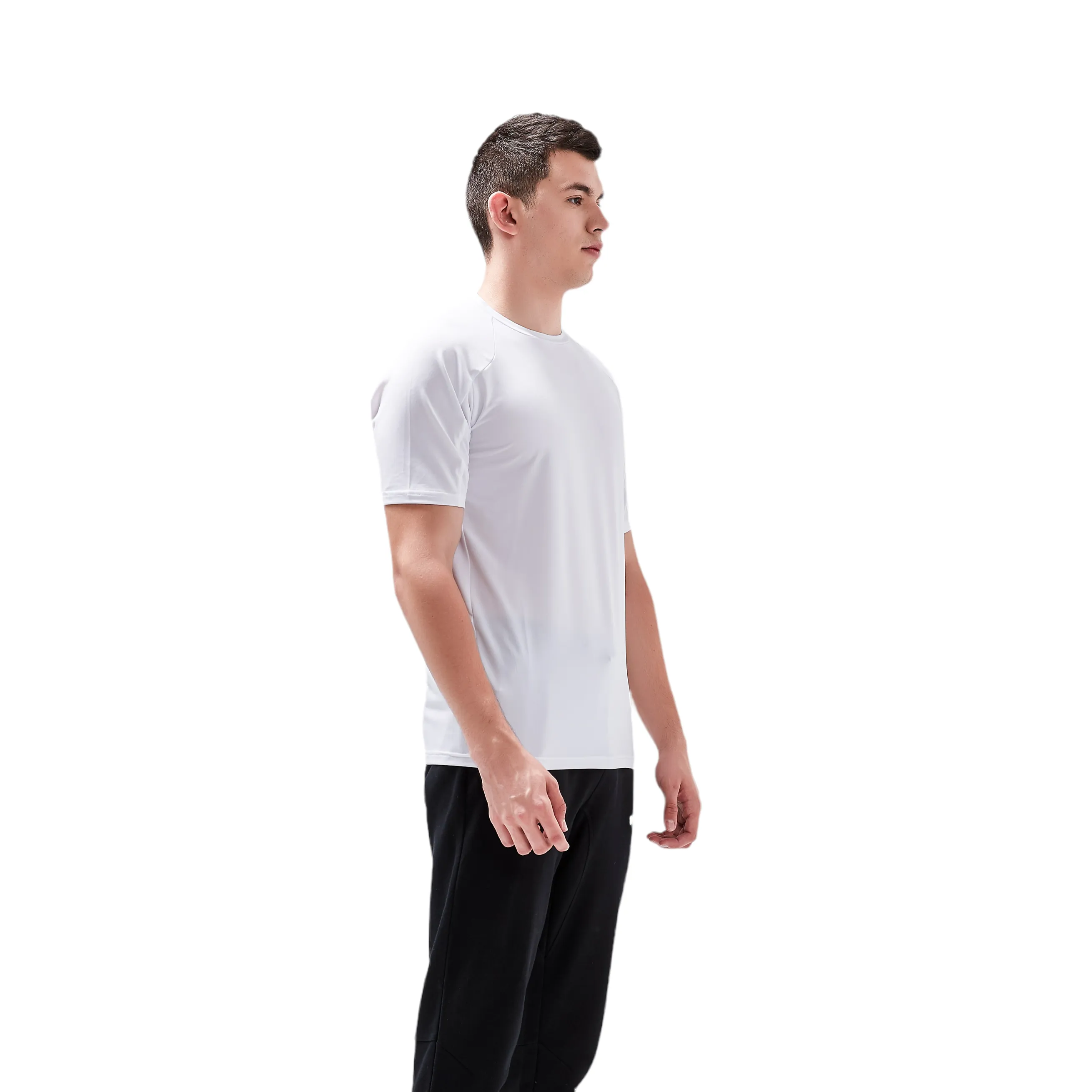 Nevins Performance Short Sleeve Top for Mens - White