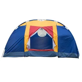 Outdoor Waterproof 8-Person Foldable Camping Tent w/ Carry Bag, Blue