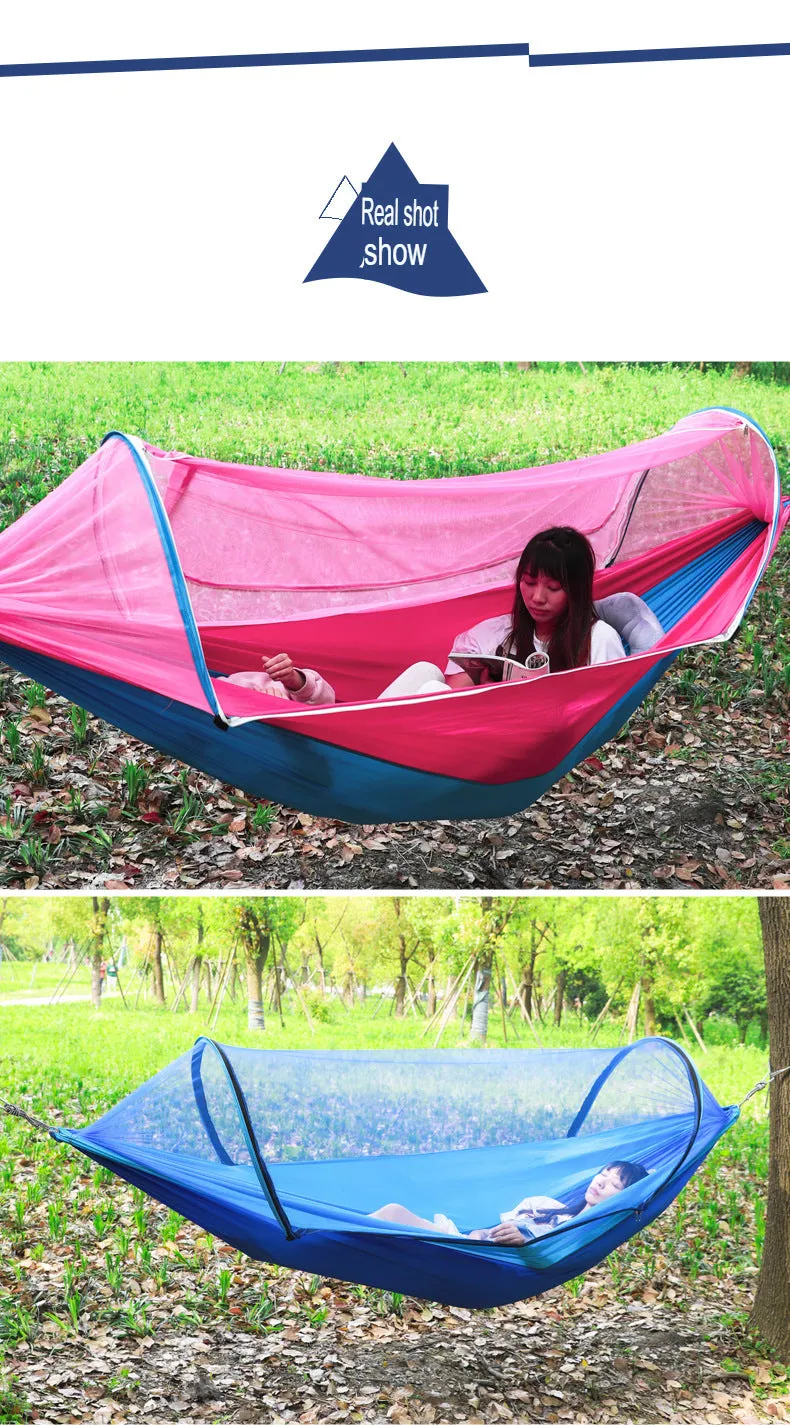 Parachute cloth hanging sheets double mosquito net hammock outdoor swing indoor bedroom hammock summer anti-mosquito