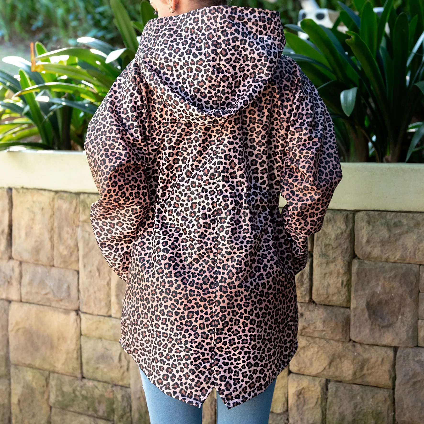 Parka Jacket in Leopard Print