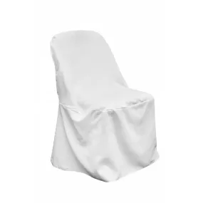 Polyester Folding Chair Cover - White