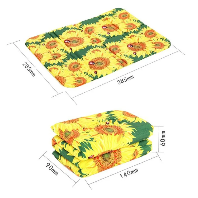 Portable Dirty Park Folding Picnic Mat Moisture-proof and Cool Cushion(Elegant Rhyme Flower)