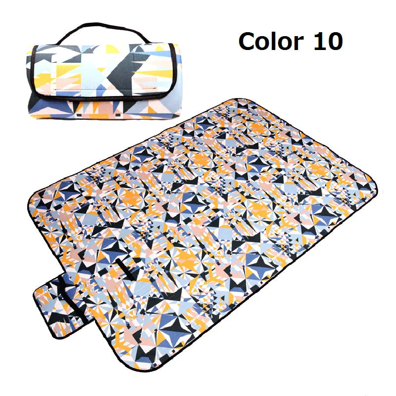 Portable Folding Picnic Mat Outdoor Camping Mat Nation Style Printed Thicken Moisture-proof Pad Beach Blanket Baby Tourist Mat