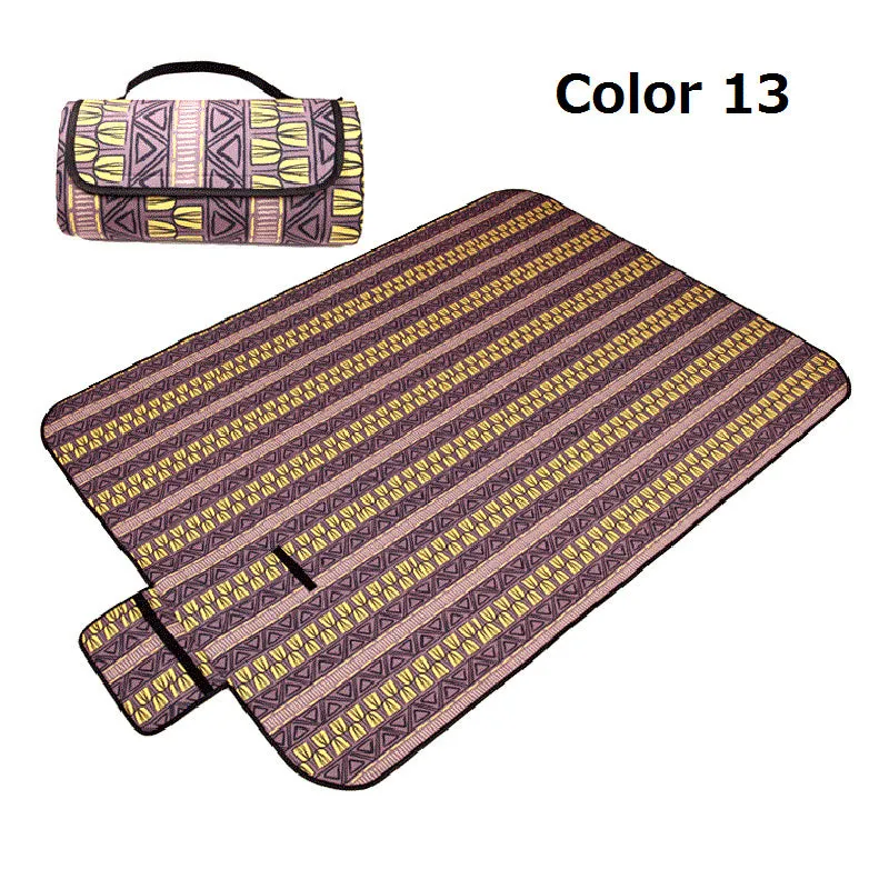 Portable Folding Picnic Mat Outdoor Camping Mat Nation Style Printed Thicken Moisture-proof Pad Beach Blanket Baby Tourist Mat