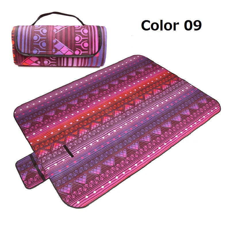 Portable Folding Picnic Mat Outdoor Camping Mat Nation Style Printed Thicken Moisture-proof Pad Beach Blanket Baby Tourist Mat