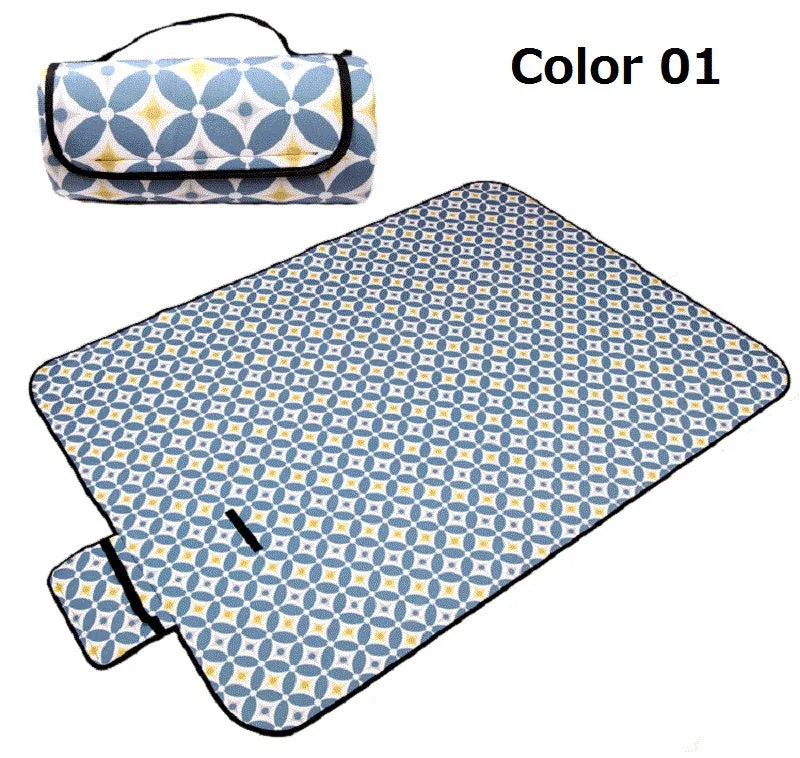 Portable Folding Picnic Mat Outdoor Camping Mat Nation Style Printed Thicken Moisture-proof Pad Beach Blanket Baby Tourist Mat