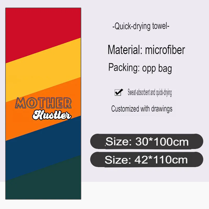 Quick-Drying Bath Towel Microfiber Sports Towel Running Fitness Cold Towel Custom Cold Towel Printable