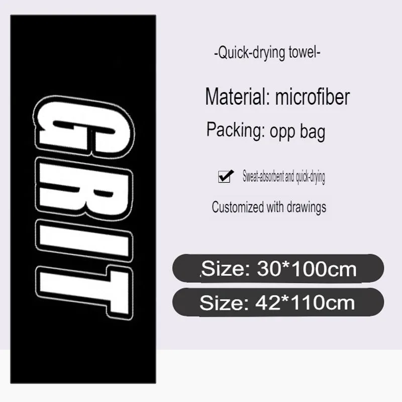 Quick-Drying Bath Towel Microfiber Sports Towel Running Fitness Cold Towel Custom Cold Towel Printable