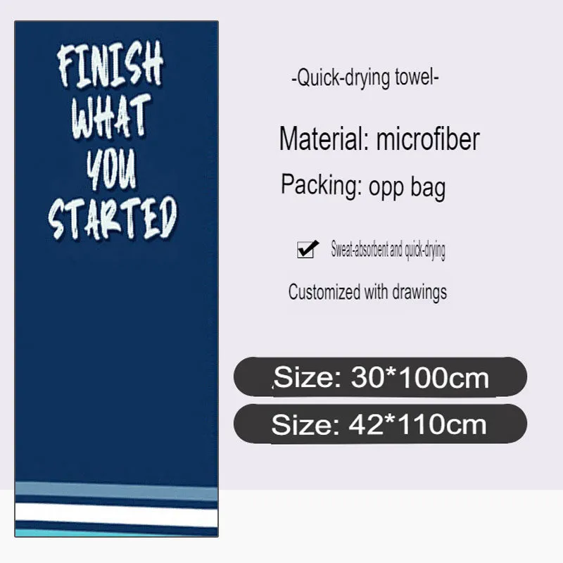 Quick-Drying Bath Towel Microfiber Sports Towel Running Fitness Cold Towel Custom Cold Towel Printable