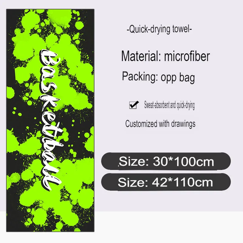 Quick-Drying Bath Towel Microfiber Sports Towel Running Fitness Cold Towel Custom Cold Towel Printable