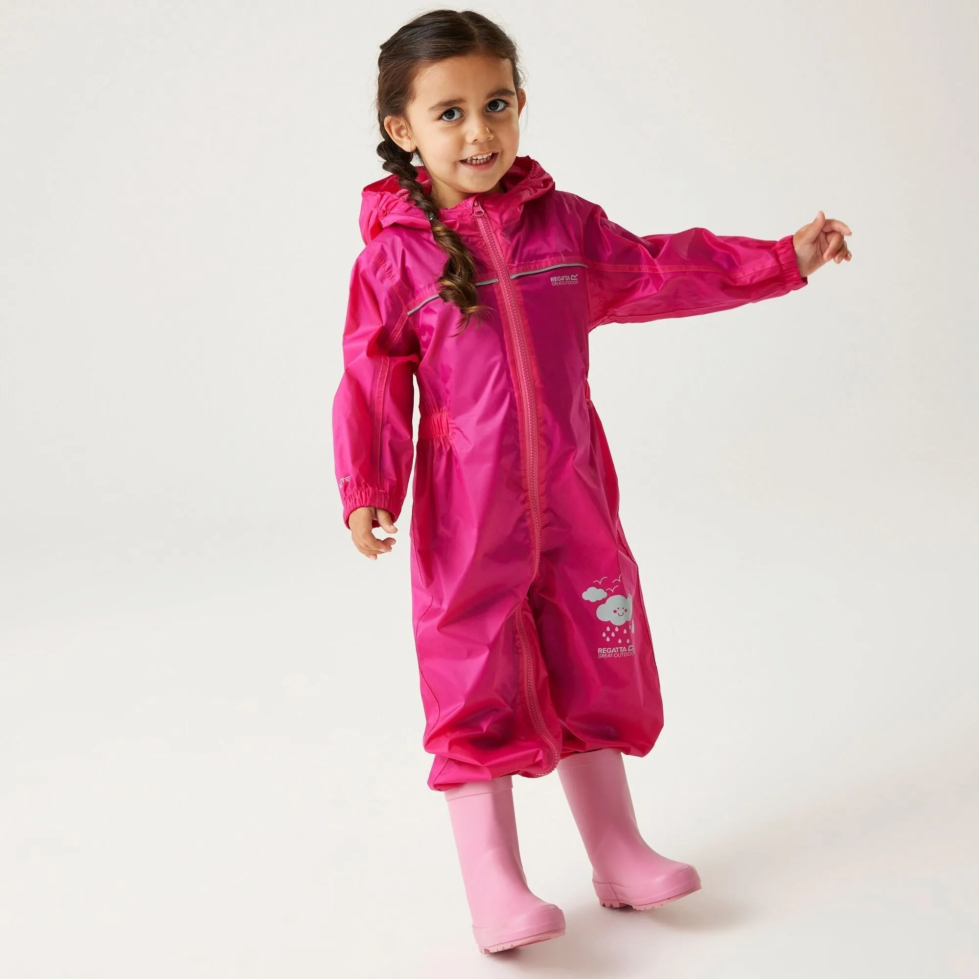 Regatta Kids' Puddle IV Waterproof All In One Rain Suit