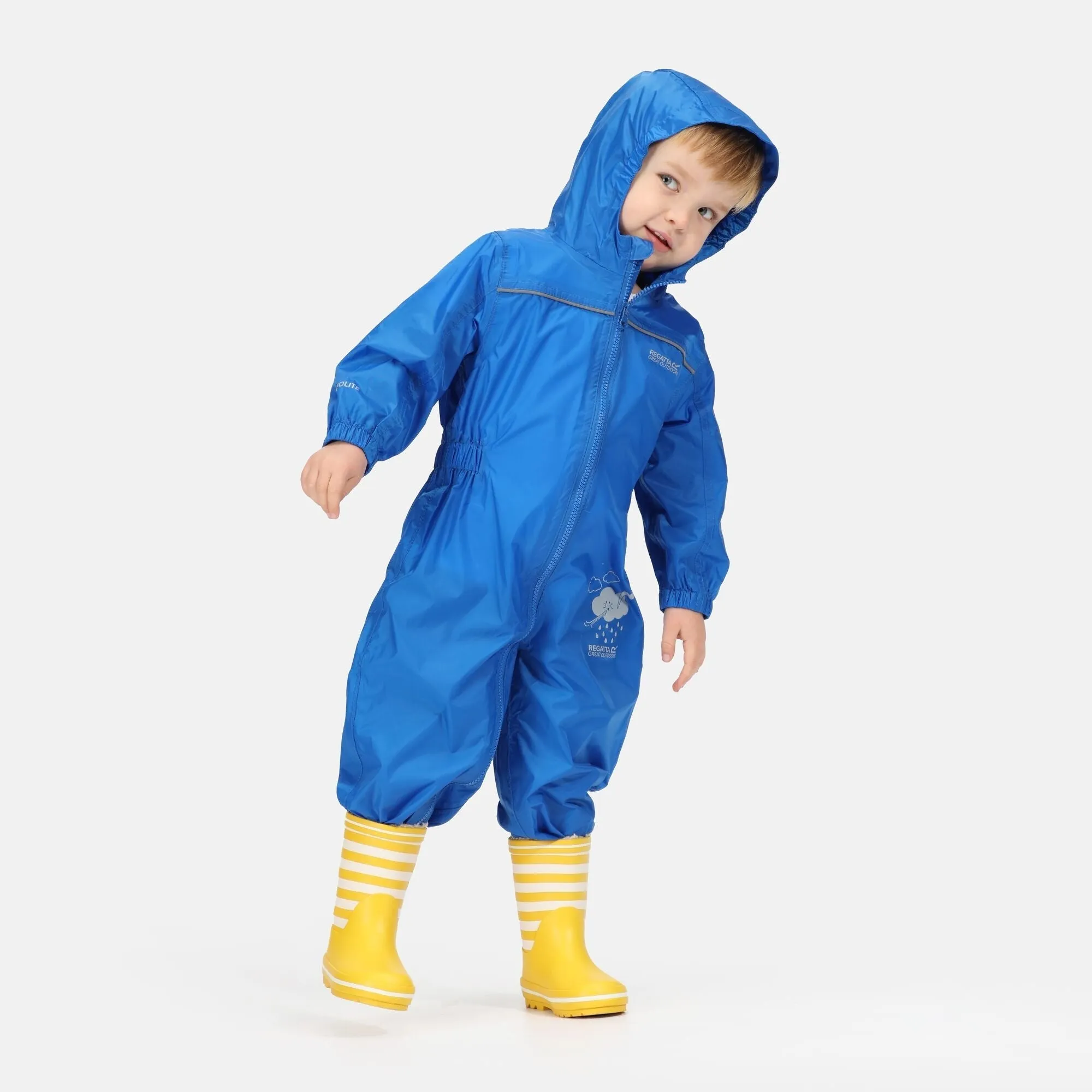 Regatta Kids' Puddle IV Waterproof All In One Rain Suit