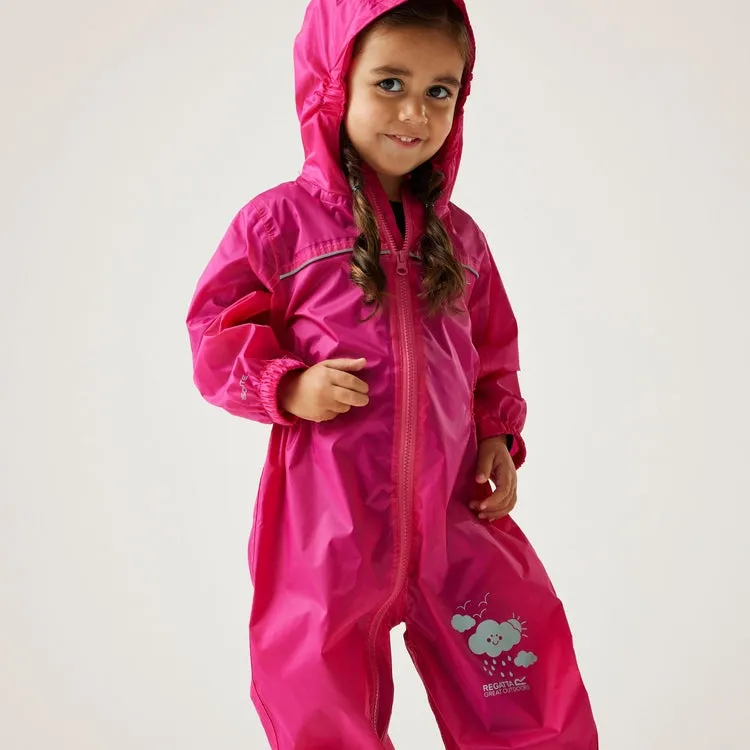 Regatta Kids' Puddle IV Waterproof All In One Rain Suit