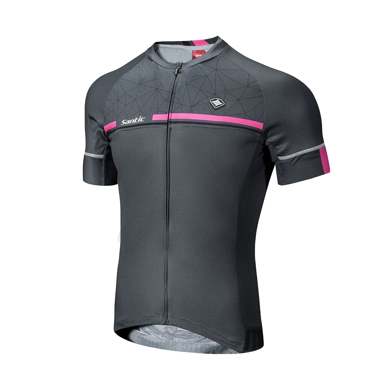 Santic Kamen Gray Men Cycling Jersey Short Sleeve