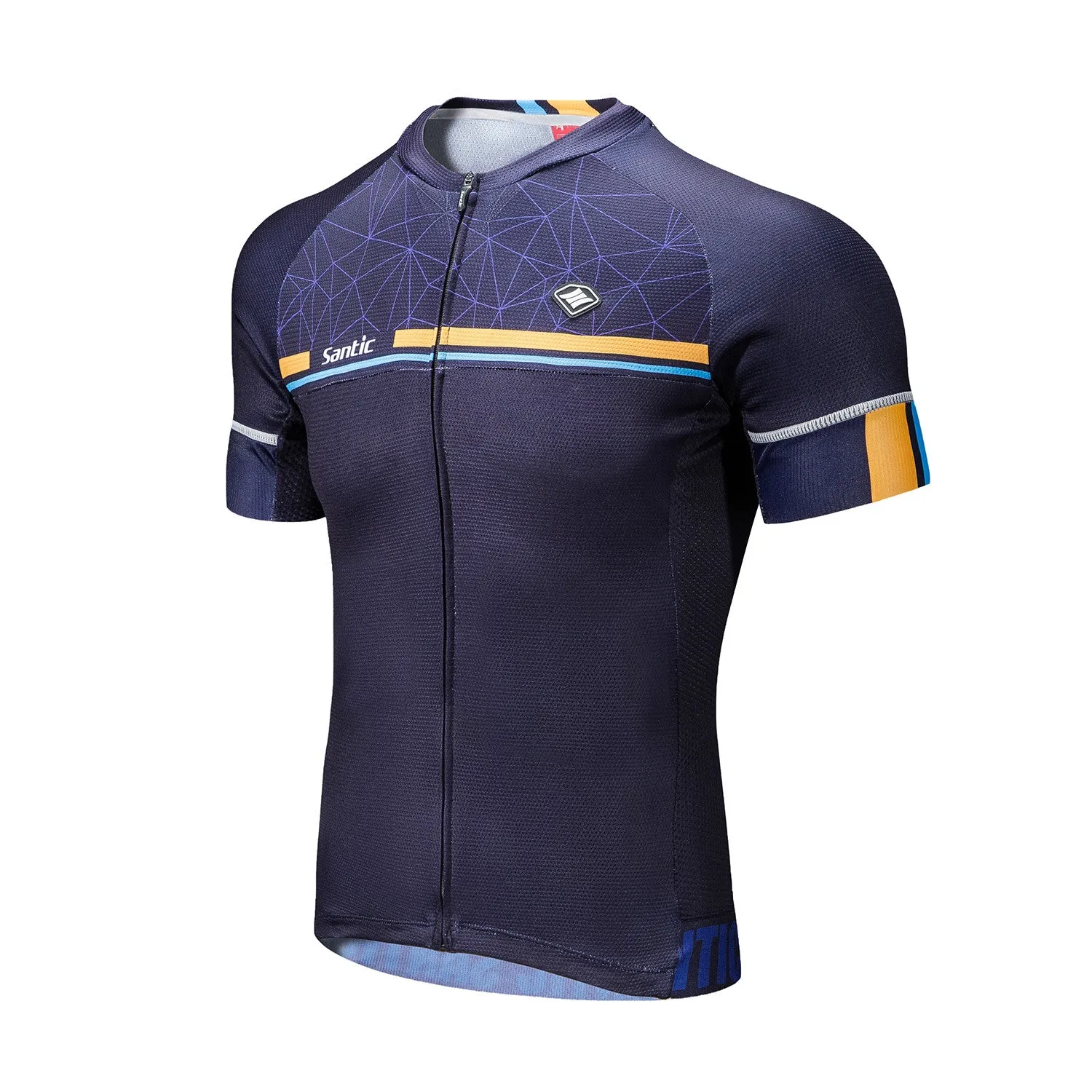 Santic Kamen Navy Men Cycling Jersey Short Sleeve