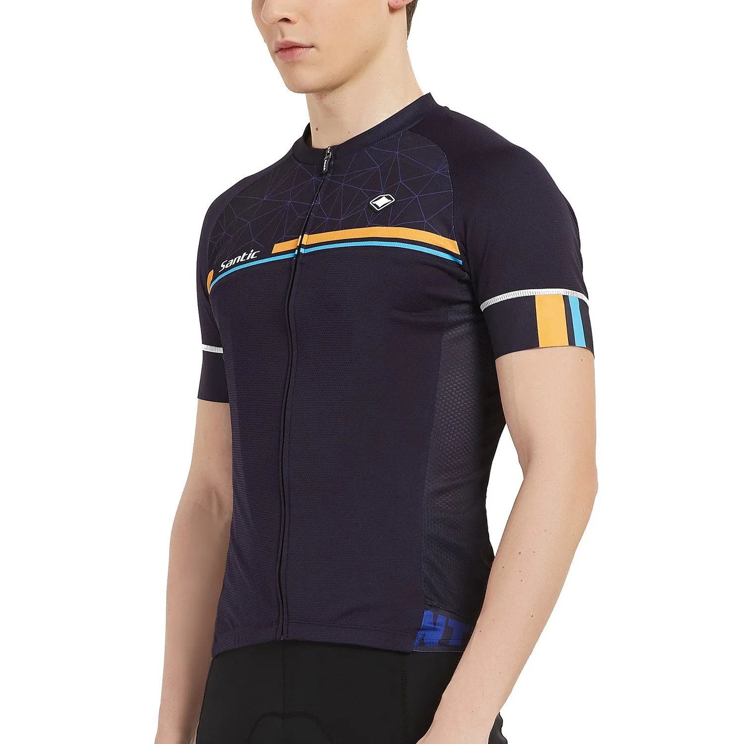 Santic Kamen Navy Men Cycling Jersey Short Sleeve