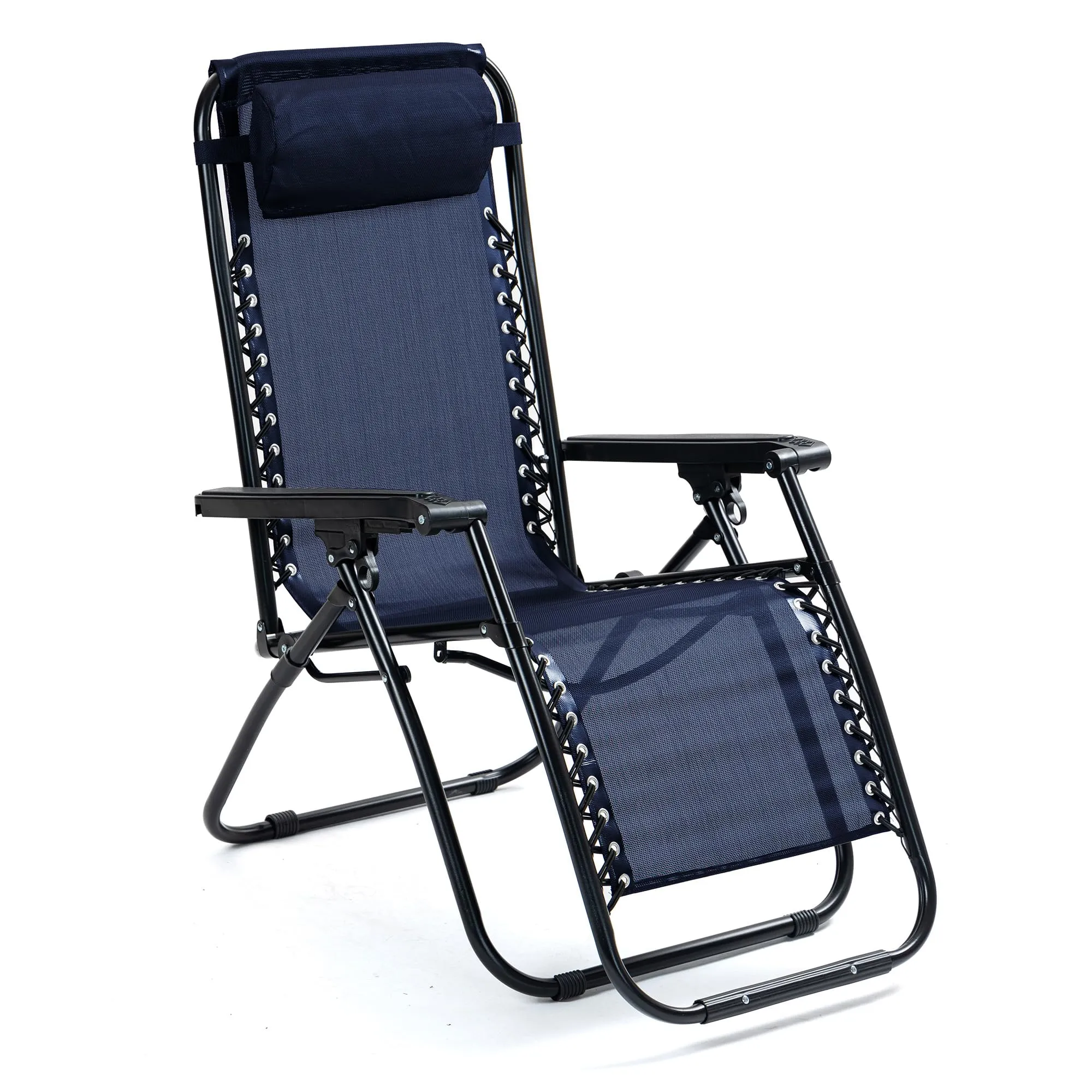 SAVYA HOME Folding Chair for Home-90X66X108CM/Recliner Chair/Camping Chair/Foldable Chairs for Home/Garden Chair/with Detachable Pillow/Lightweight Portable Chair/Weather-Resistant Textilene Fabric