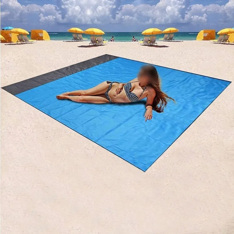 Swimming Pool Accessories Beach Towels Mat Anti Sand-free Beach Anti Sand Beach Blanket Wind Prevent Sand Proof Oversized Pocket