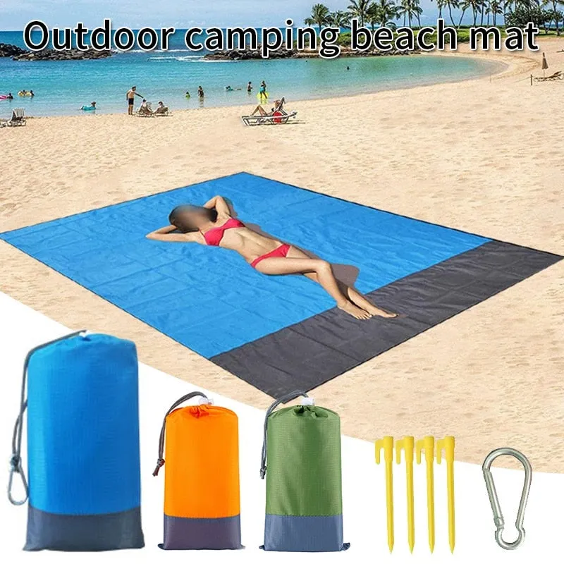 Swimming Pool Accessories Beach Towels Mat Anti Sand-free Beach Anti Sand Beach Blanket Wind Prevent Sand Proof Oversized Pocket