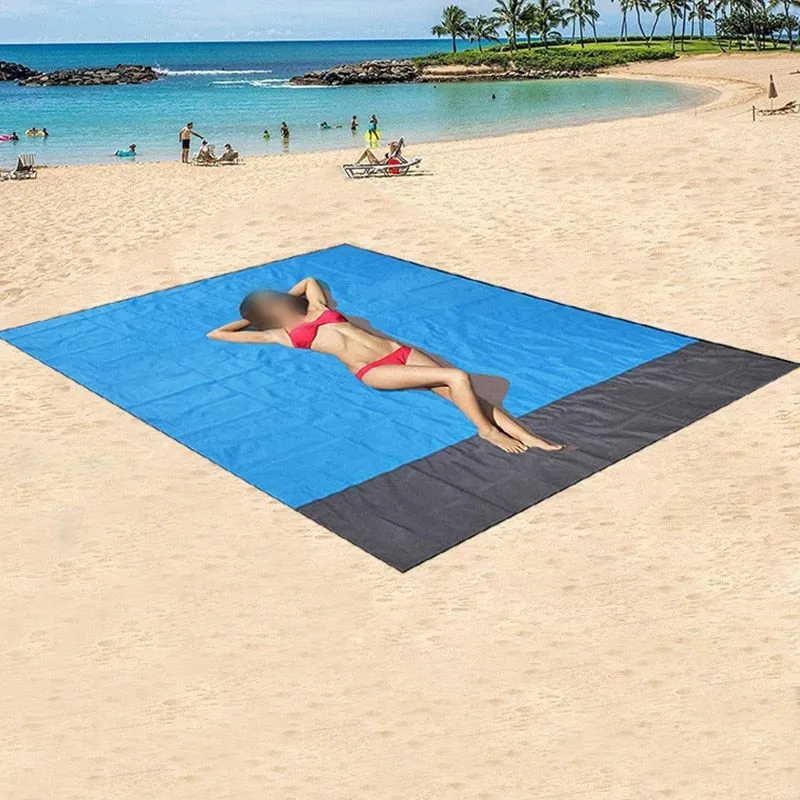 Swimming Pool Accessories Beach Towels Mat Anti Sand-free Beach Anti Sand Beach Blanket Wind Prevent Sand Proof Oversized Pocket