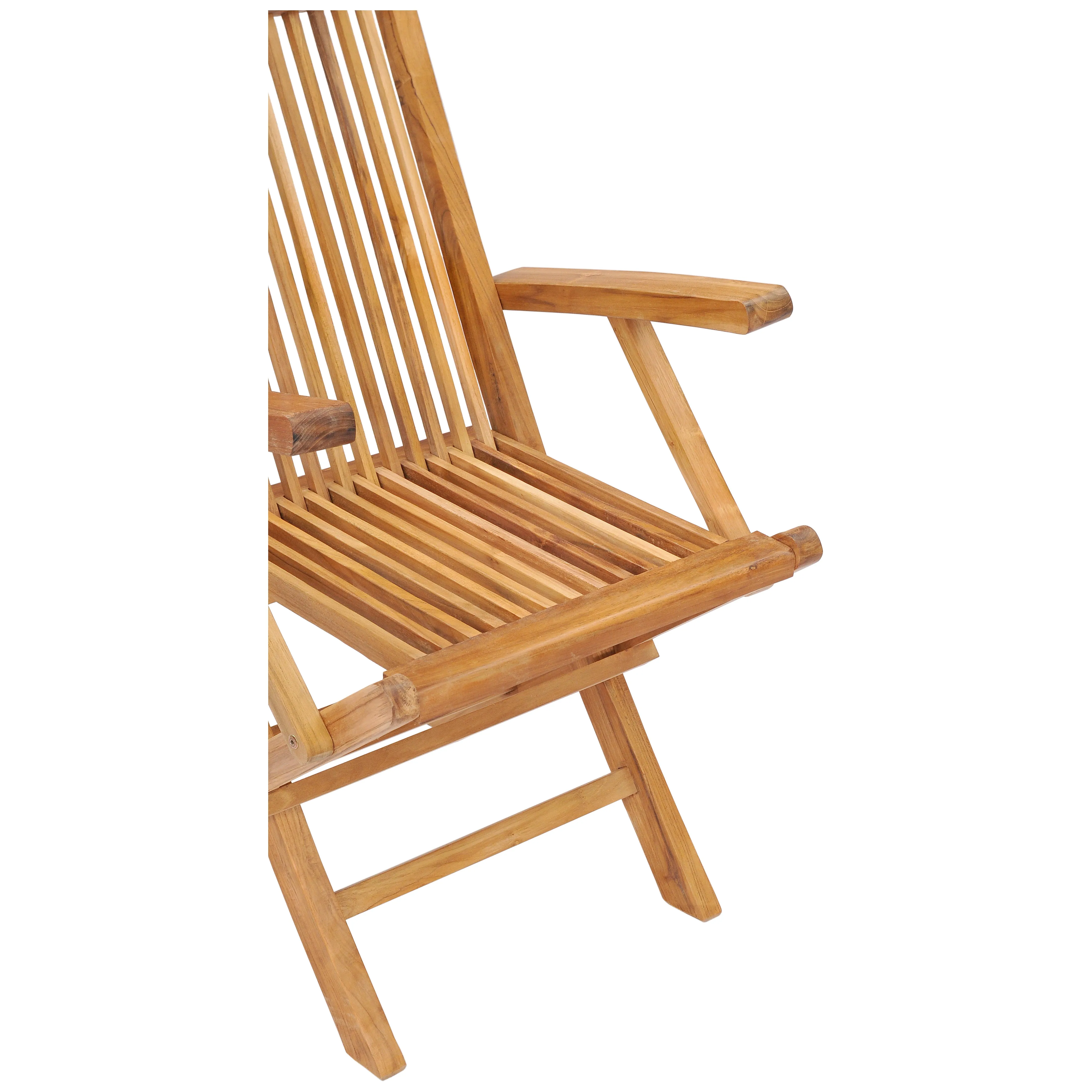 Teak Wood California Folding Arm Chair (set of 2)