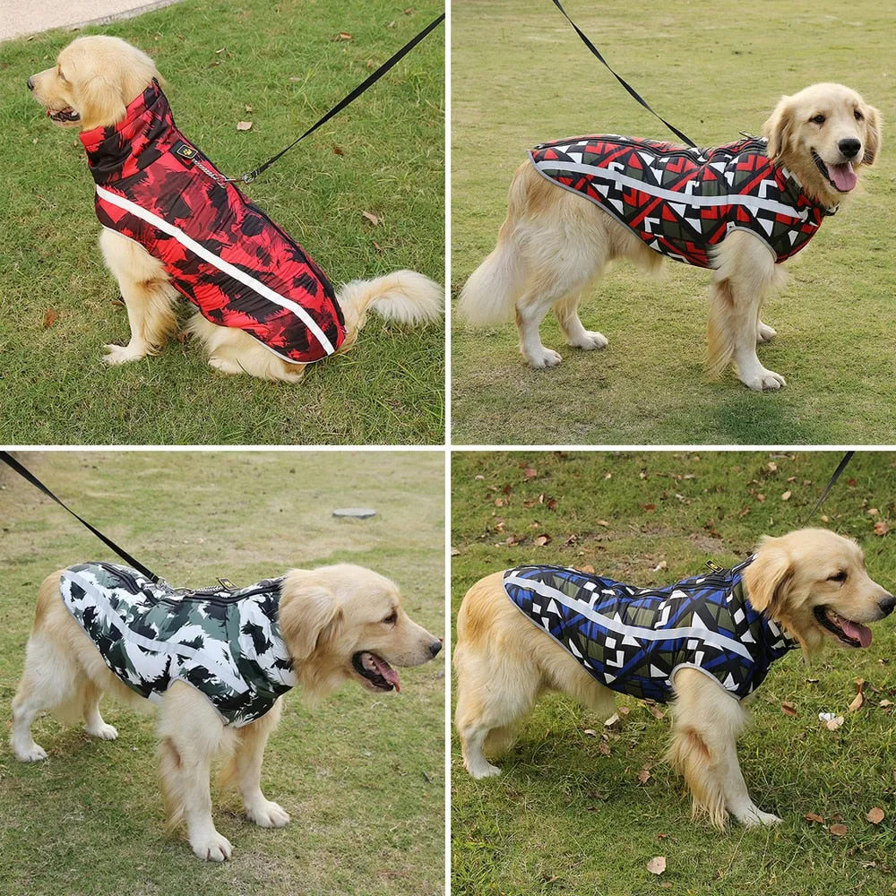 TEEK - Print Waterproof Large Dog Jacket