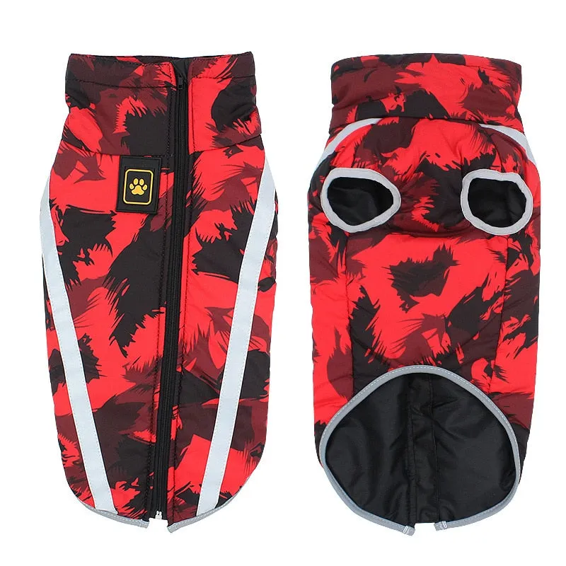 TEEK - Print Waterproof Large Dog Jacket