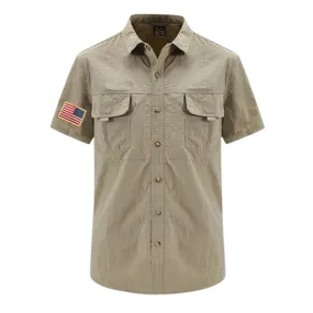 USA DRYING BREATHABLE WATERPROOF SHIRT BUTTON DOWN TOP