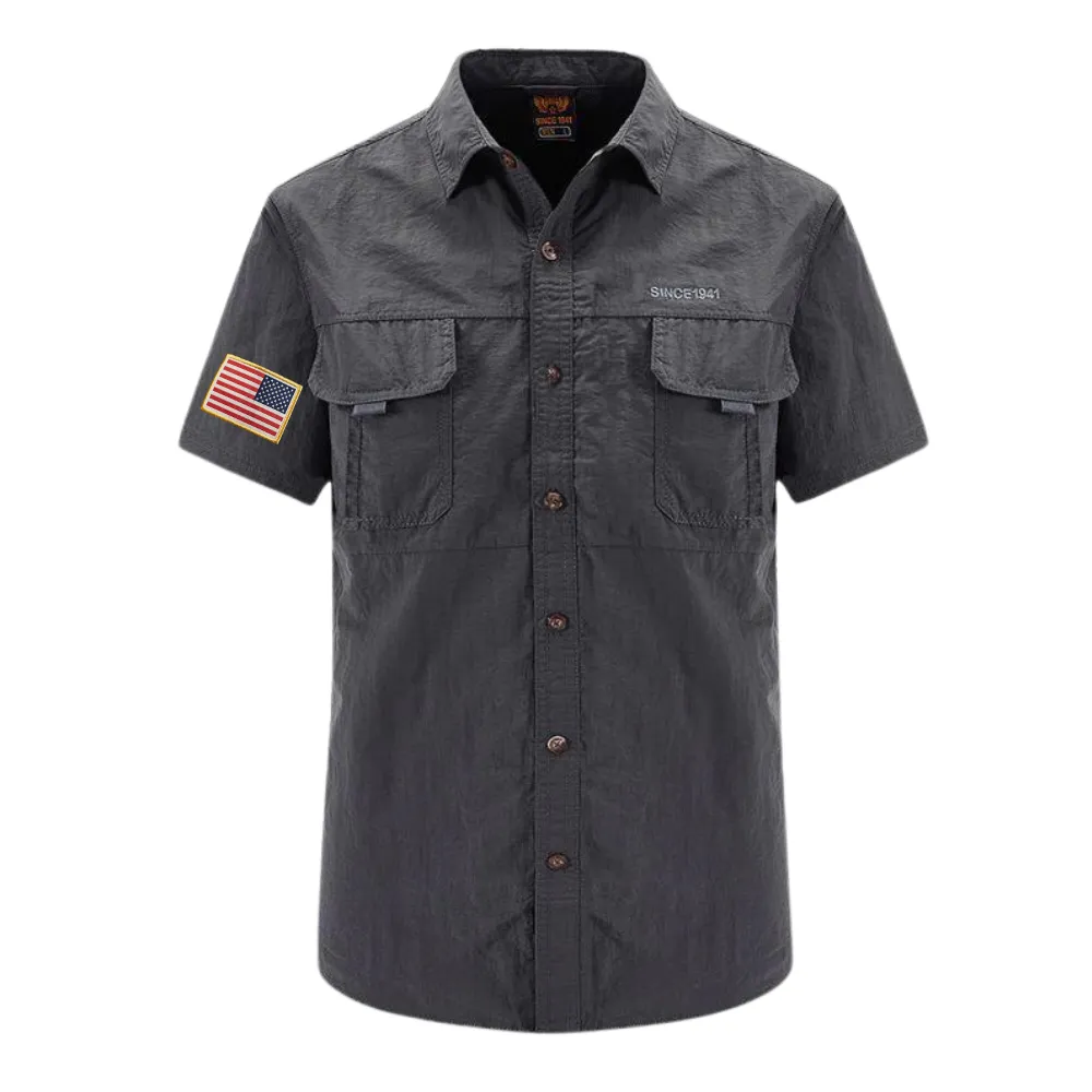 USA DRYING BREATHABLE WATERPROOF SHIRT BUTTON DOWN TOP