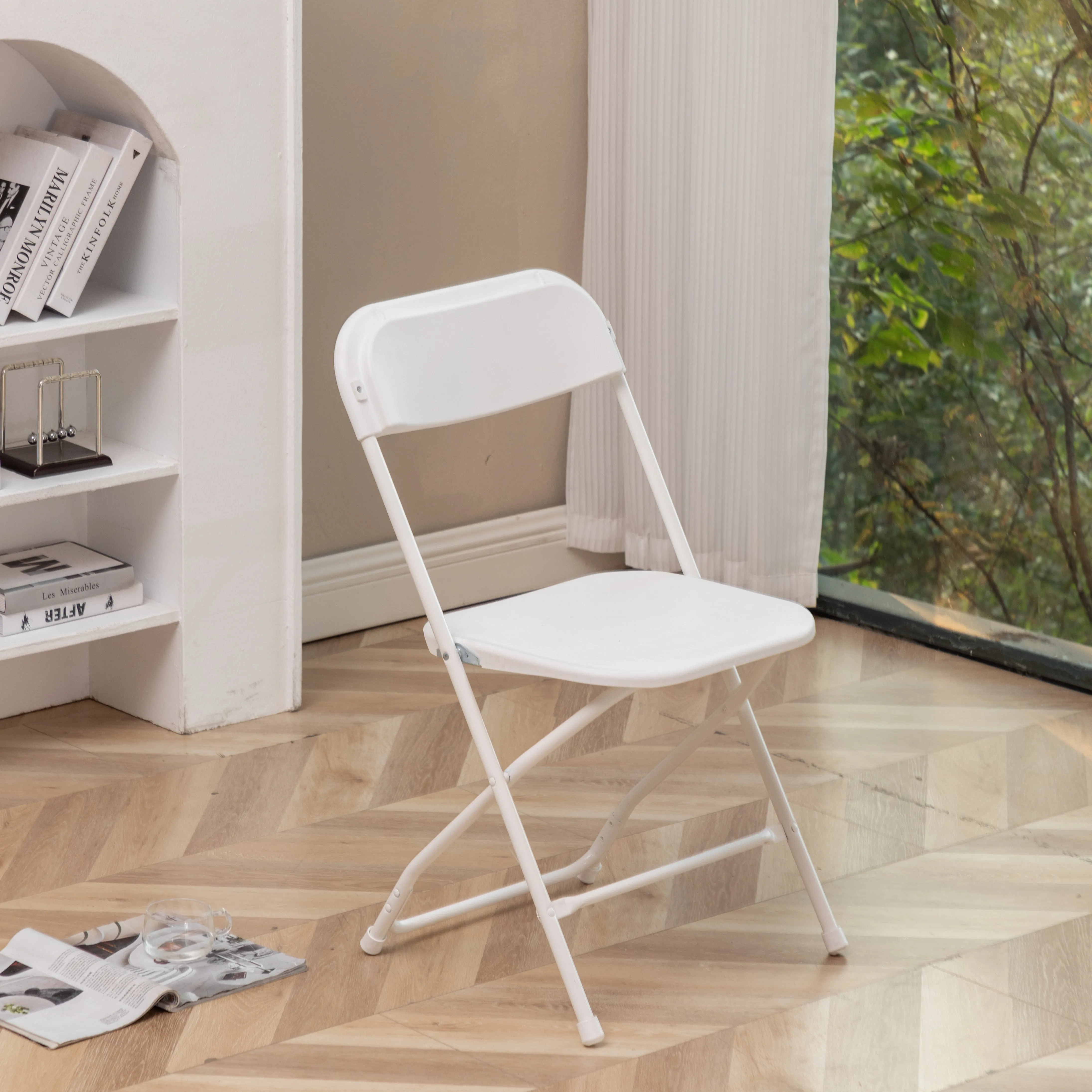 White Plastic Folding Chair - In Store Only