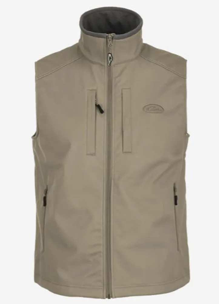 Windproof Softshell Vest in Timber Wolf Khaki by Drake