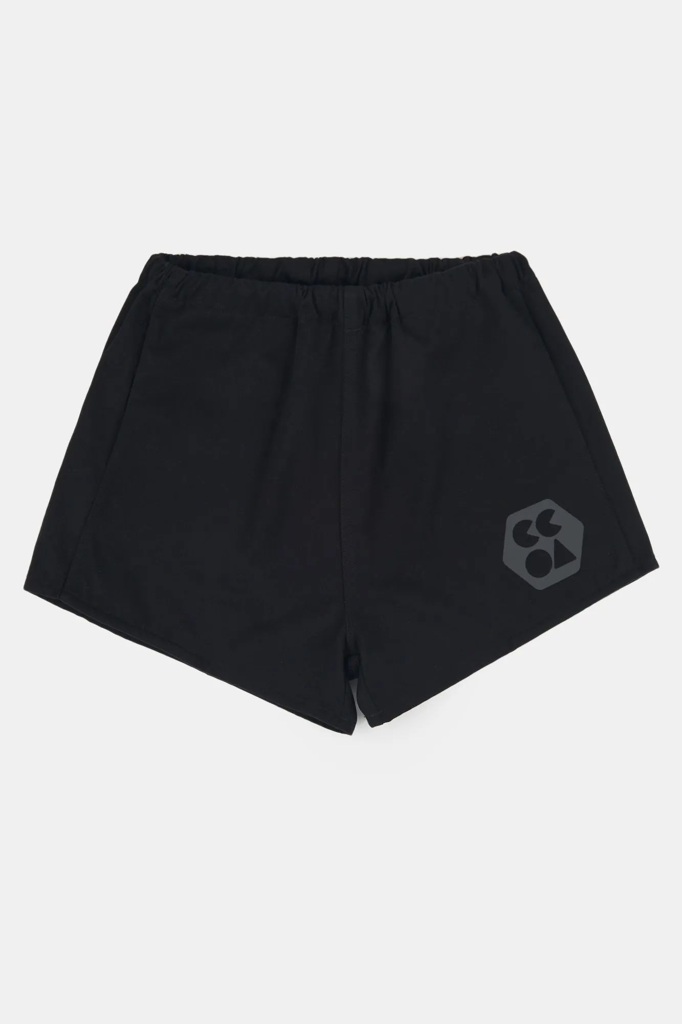 Womens Heavyweight Sports Short Plastic Free - Black